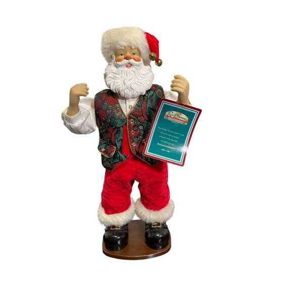 Vintage Rockin' Around Santa Animated Figure 18" Works Great! - Picture 1 of 11